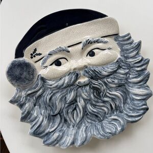 Santa Claus Ceramic Serving Plate